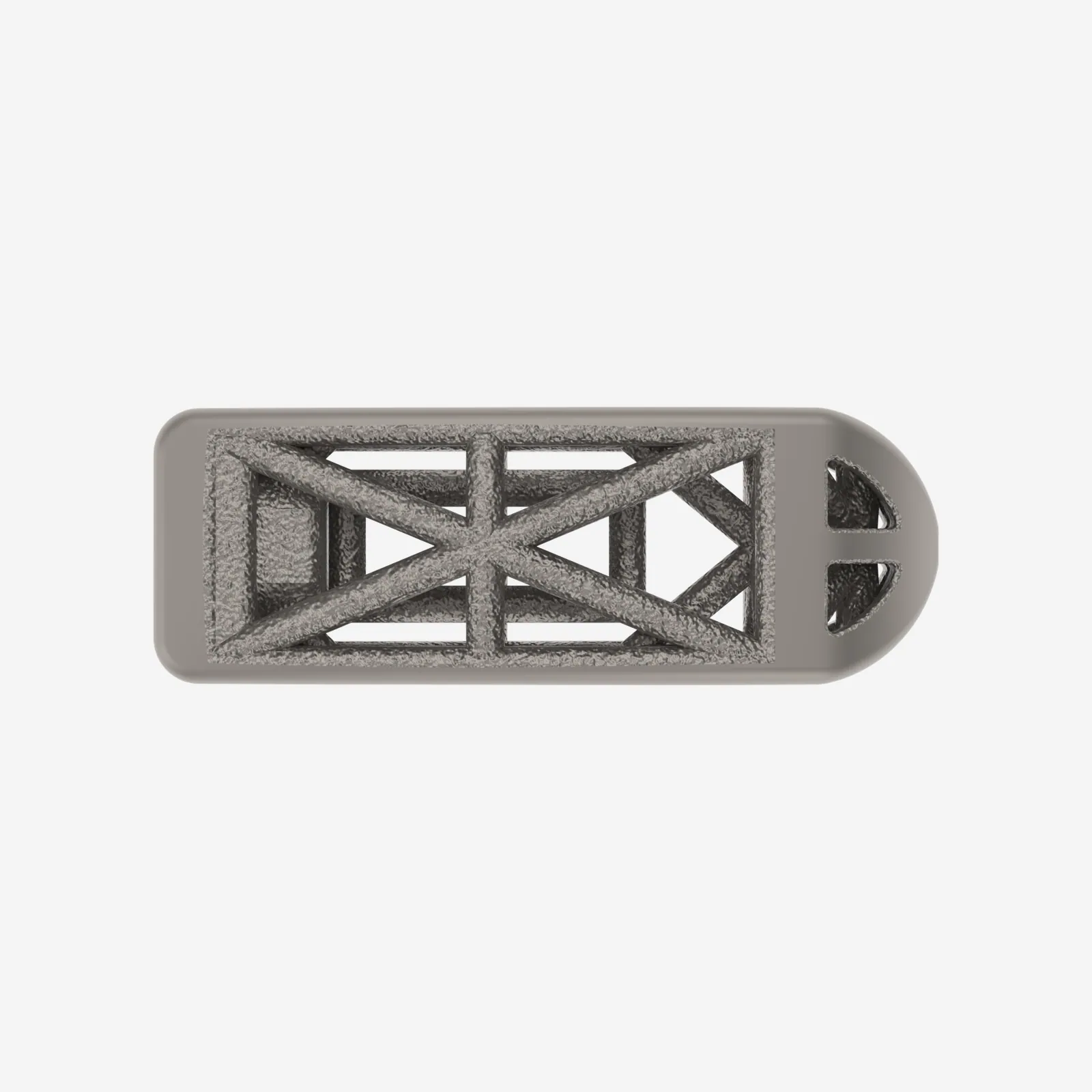 Posterior Spine Truss System, straight device top view